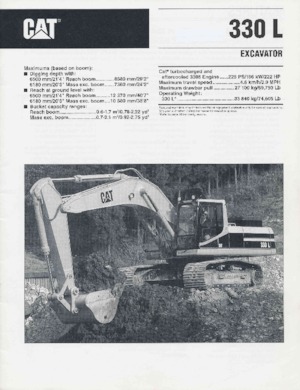 Excavadoras de orugas Caterpillar 330L