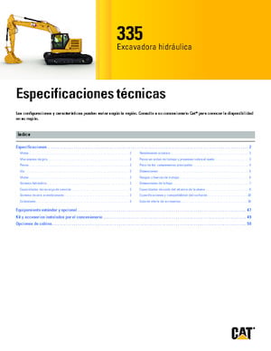 Excavadoras de orugas Caterpillar 335