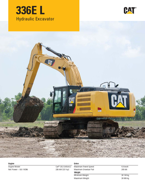Excavadoras de orugas Caterpillar 336E LN