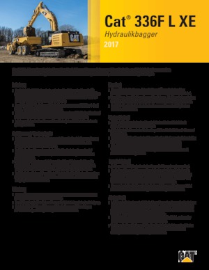 Excavadoras de orugas Caterpillar 336F L XE