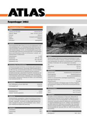 Excavadoras de orugas Atlas 340 LC