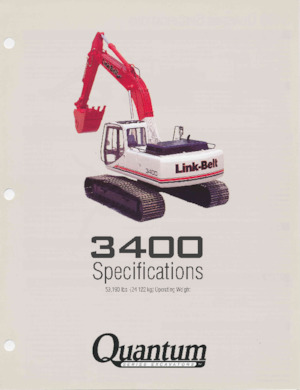Excavadoras de orugas Link-Belt 3400