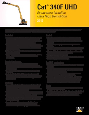 Excavadoras de orugas Caterpillar 340F UHD