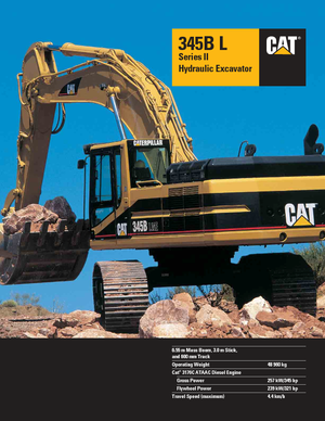 Excavadoras de orugas Caterpillar 345 B L II