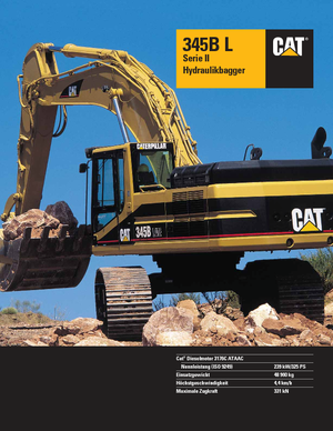 Excavadoras de orugas Caterpillar 345 B L II
