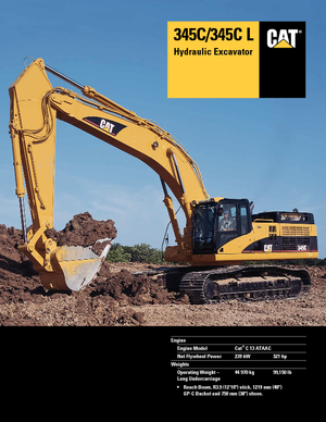 Excavadoras de orugas Caterpillar 345 C L