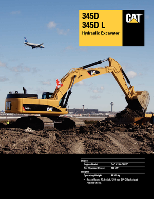 Excavadoras de orugas Caterpillar 345D L