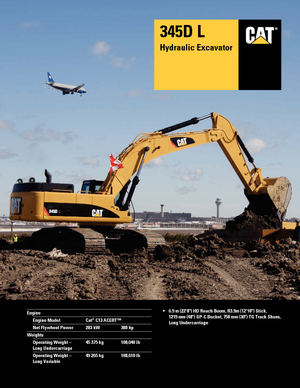 Excavadoras de orugas Caterpillar 345D L