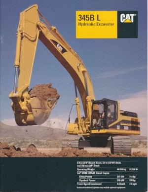 Excavadoras de orugas Caterpillar 345B
