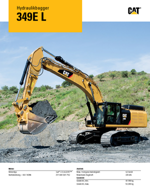 Excavadoras de orugas Caterpillar 349E L