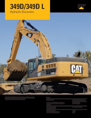 Excavadoras de orugas Caterpillar 349D