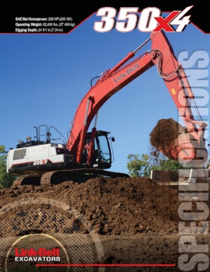 Excavadoras de orugas Link-Belt 350 X4