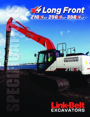 Excavadoras de orugas Link-Belt 350 X4 Long Front