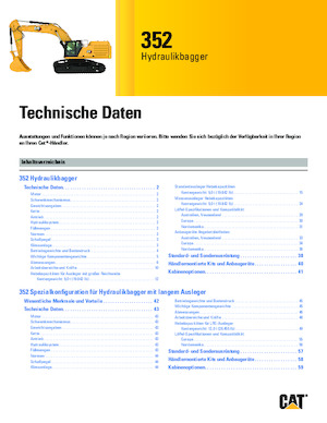 Excavadoras de orugas Caterpillar 352