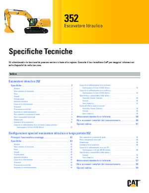 Excavadoras de orugas Caterpillar 352