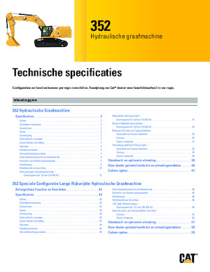 Excavadoras de orugas Caterpillar 352