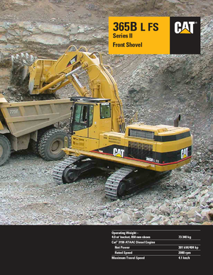 Excavadoras de orugas Caterpillar 365 B L II