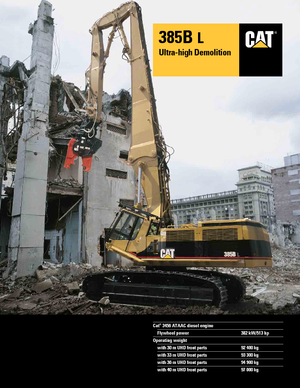 Excavadoras de orugas Caterpillar 385 B L