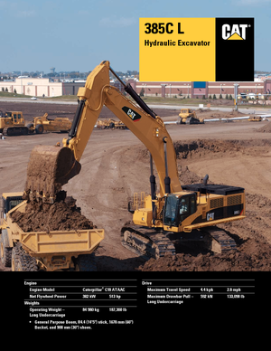Excavadoras de orugas Caterpillar 385C L