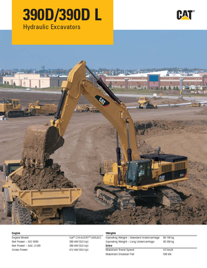 Excavadoras de orugas Caterpillar 390D L