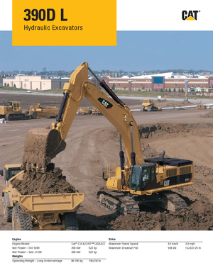 Excavadoras de orugas Caterpillar 390D L