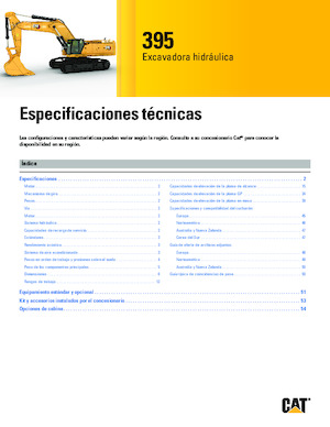 Excavadoras de orugas Caterpillar 395