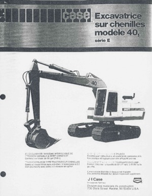 Excavadoras de orugas Case 40E