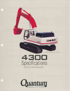 Excavadoras de orugas Link-Belt 4300