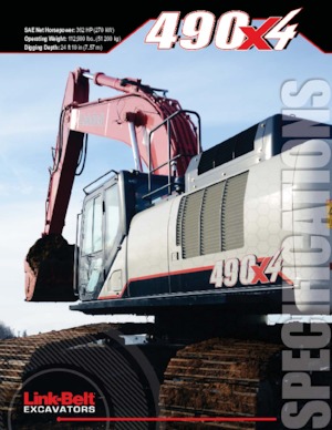 Excavadoras de orugas Link-Belt 490 X4