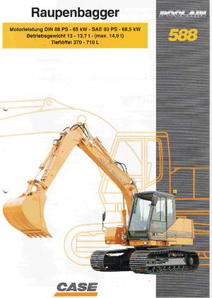 Excavadoras de orugas Case Poclain 588 CK