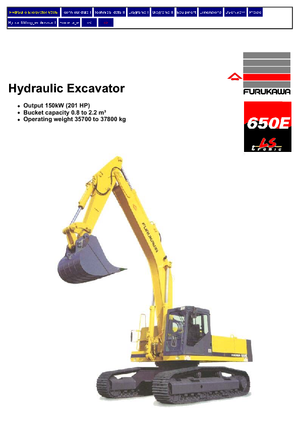 Excavadoras de orugas Furukawa 650 E-LC