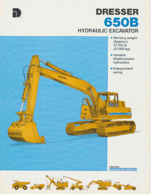 Excavadoras de orugas Dresser 650B