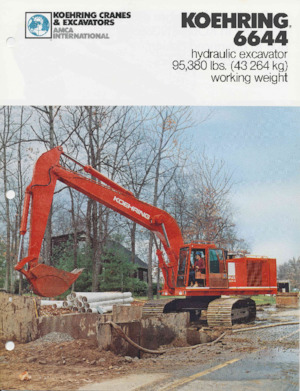 Excavadoras de orugas Koehring 6644