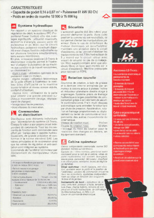 Excavadoras de orugas Furukawa 725 LS-tronic