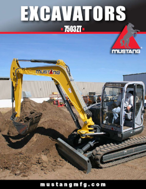Excavadoras de orugas Mustang 7503ZT