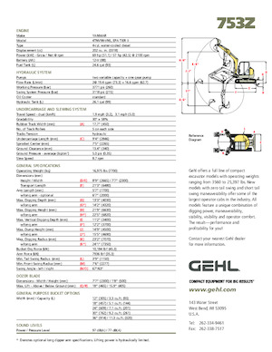 Excavadoras de orugas Gehl 753Z 