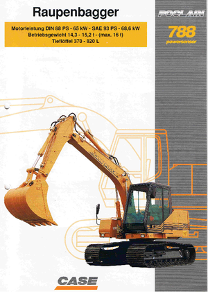 Excavadoras de orugas Case Poclain 788 CK