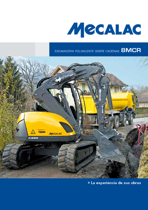 Excavadoras de orugas Mecalac 8MCR