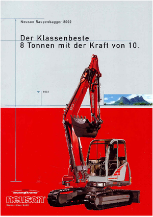 Excavadoras de orugas Neuson 8002