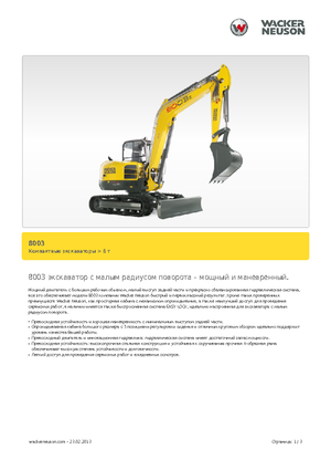 Excavadoras de orugas Neuson 8003