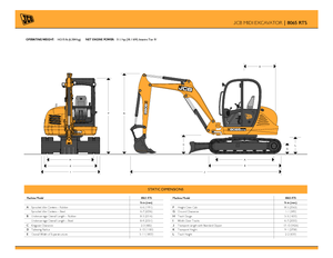 Excavadoras de orugas JCB 8065 RTS