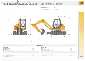 Excavadoras de orugas JCB 8080