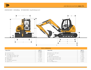 Excavadoras de orugas JCB 8085 ZTS