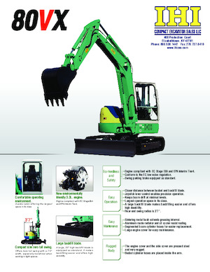 Excavadoras de orugas IHI 80VX