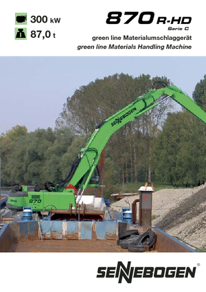 Excavadoras de orugas Sennebogen 870 R-HD