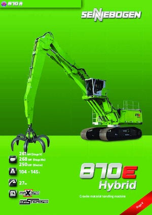 Manipuladores de materiales Sennebogen 870R E Hybrid 
