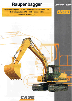 Excavadoras de orugas Case Poclain 888 B CK