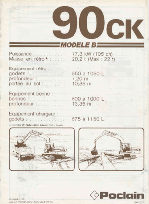 Manipuladores de materiales Case Poclain 90CK