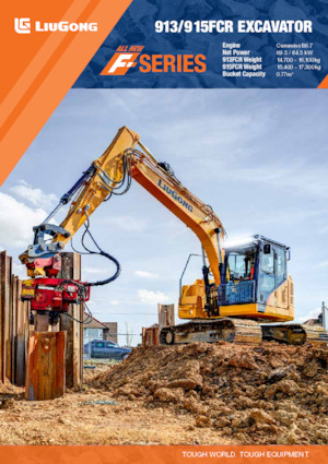 Excavadoras de orugas Liugong 915FCR