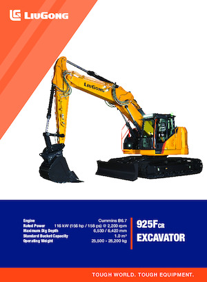 Excavadoras de orugas Liugong 925FCR